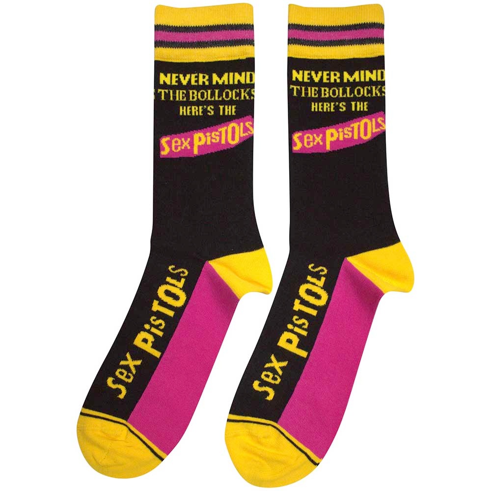 Sex Pistols - Never Mind The Bollocks Stripes Socken - Schwarz